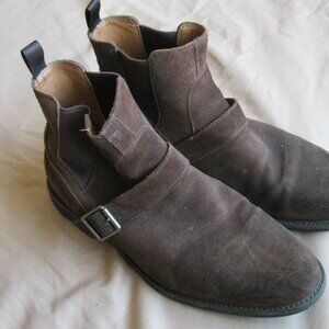 Brown suede men's Johnston & Murphy chelsea boots US size 11.5